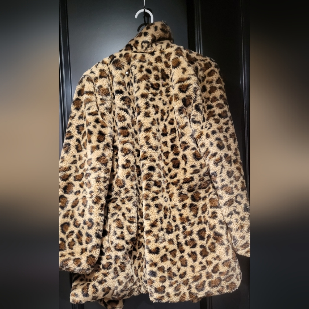Cheetah print winter jacket